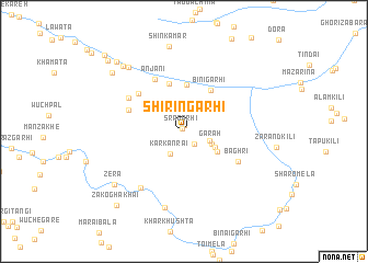 map of Shīrīngarhi