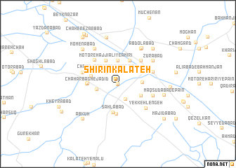 map of Shīrīn Kalāteh