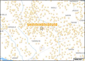 map of Shirin Khān Korūna