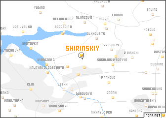 map of Shirinskiy