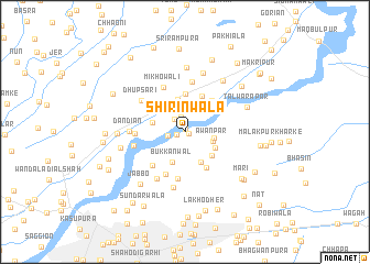 map of Shīrīnwāla