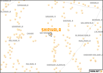 map of Shirīwāla