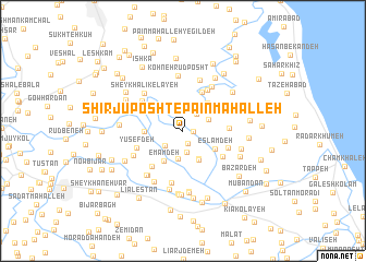 map of Shīrjū Posht-e Pā\