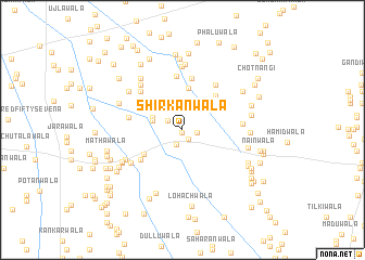 map of Shirkānwāla