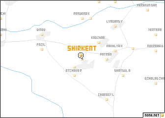 map of Shirkent