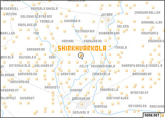 map of Shīr Khvār Kolā