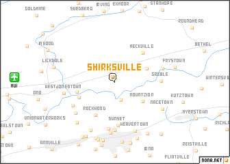 map of Shirksville