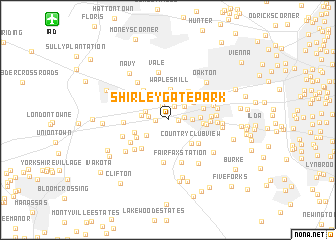 map of Shirley Gate Park