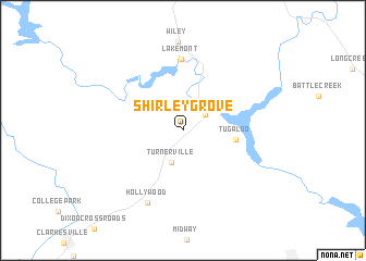 map of Shirley Grove