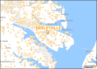 map of Shirleyville