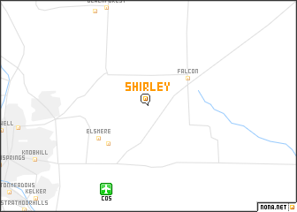 map of Shirley