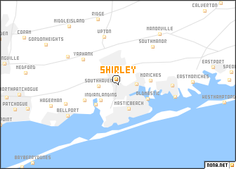 map of Shirley