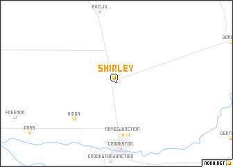 map of Shirley