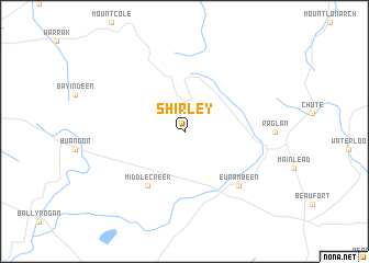 map of Shirley