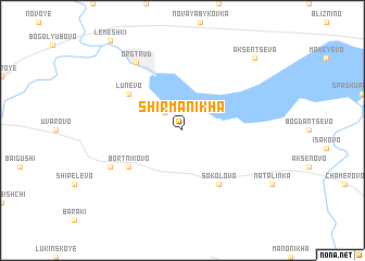 map of Shirmanikha