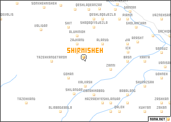 map of Shīrmīsheh