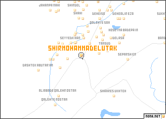 map of Shīr Moḩammad-e Lūtak