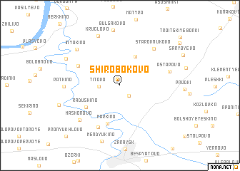 map of Shirobokovo