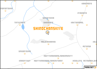 map of Shirochanskiye