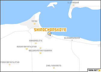 map of Shirochanskoye