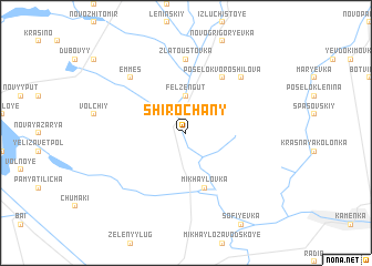map of Shirochany