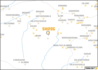 map of Shīrog