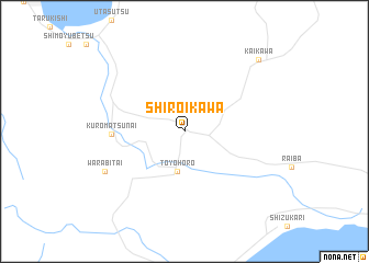 map of Shiroikawa
