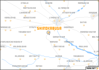 map of Shiroka Buda