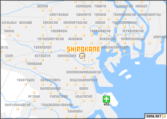 map of Shirokane