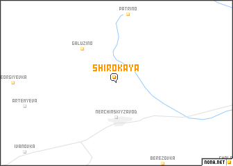 map of Shirokaya