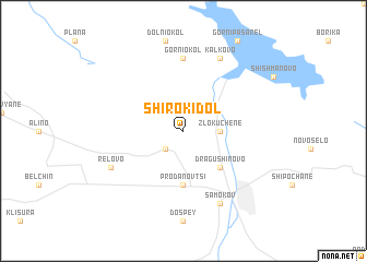 map of Shiroki Dol