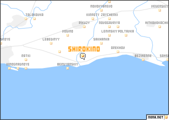 map of Shirokino