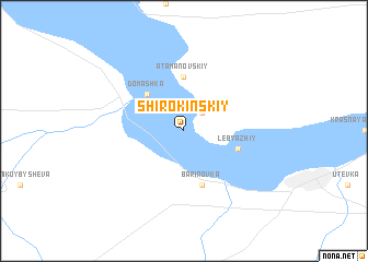 map of Shirokinskiy