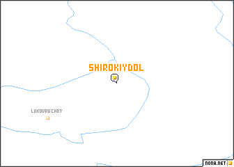 map of Shirokiy Dol