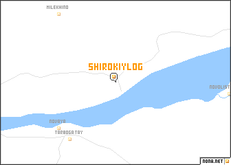 map of Shirokiy Log