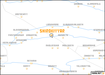 map of Shirokiy Yar