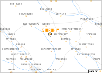 map of Shirokiy