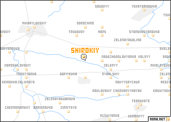 map of Shirokiy