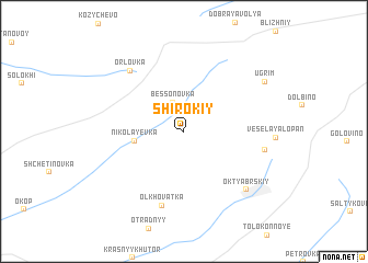 map of Shirokiy