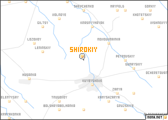 map of Shirokiy