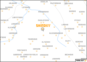 map of Shirokiy