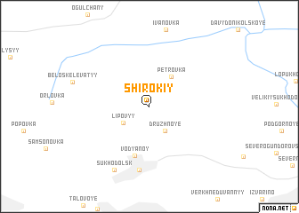 map of Shirokiy