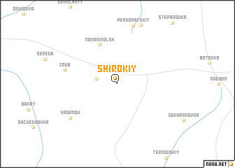 map of Shirokiy