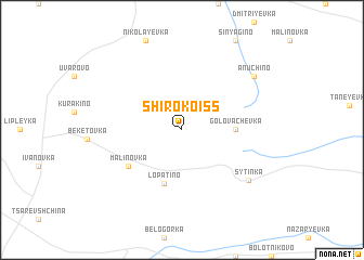 map of Shirokoiss
