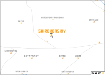 map of Shirokonskiy