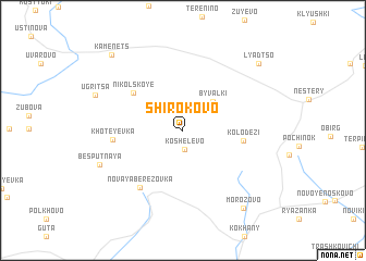 map of Shirokovo