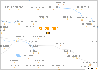 map of Shirokovo