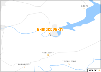 map of Shirokovskiy