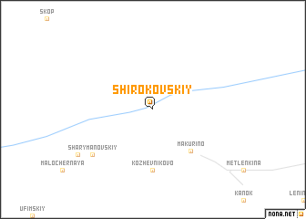 map of Shirokovskiy