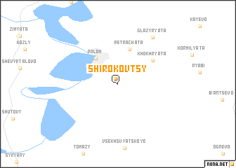 map of Shirokovtsy